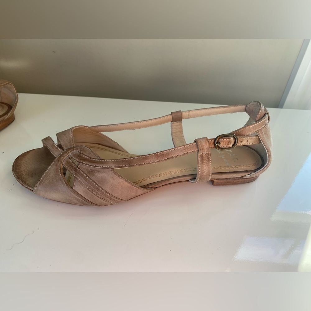 $335 N.D.C. Made by Hand Esmeralda Sandals Aged Florida Wash Taupe EU 36 / US 6 - Picture 7 of 11